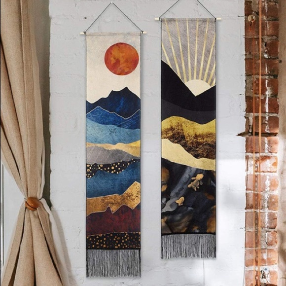 Rustic Mountain Sunset Landscape Decor/Wall Twin Wall/Dorm/Bedroom Vintage Art - Picture 10 of 10